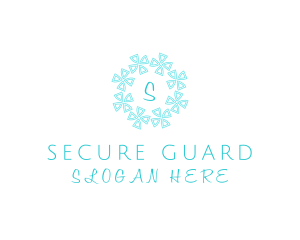 Airconditioning - Winter Snowflake Wreath logo design