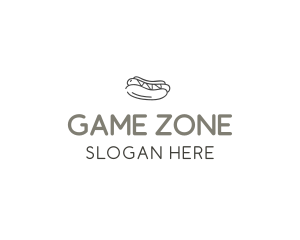 Street Food - Simple Hotdog Wordmark logo design