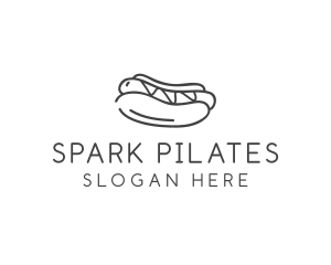 Simple Hot Dog Wordmark Logo