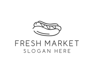 Stall - Simple Hot Dog Wordmark logo design