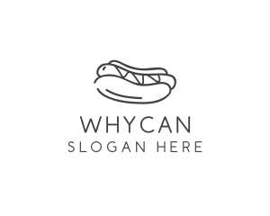 Snack - Simple Hot Dog Wordmark logo design