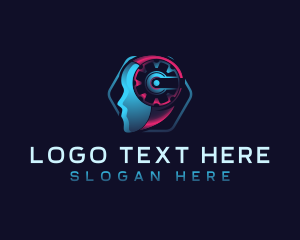 Electronic - Cyber Futuristic Mind logo design