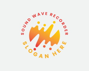 Digital Sound Audio Wave logo design