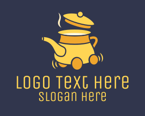 Hot Pot - Teapot Delivery Service logo design