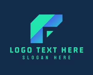 Digital Marketing - Tech Finance Letter F logo design