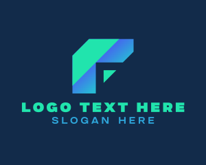 Digital - Tech Brand Letter F logo design