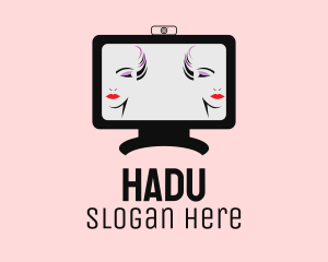 Modeling - Online Makeup Vlog logo design
