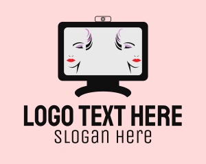 Modeling - Online Makeup Vlog logo design
