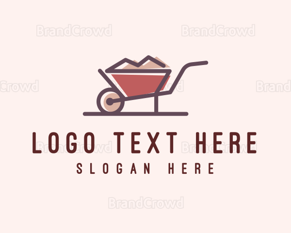 Garden Soil Wheelbarrow Logo