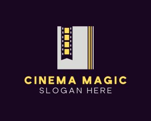 Film - Film Strip Bookmark logo design
