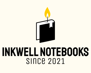 Notebook - Religious Candle Notebook logo design