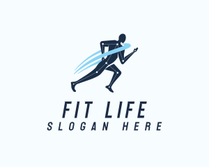 Run Fitness Exercise logo design