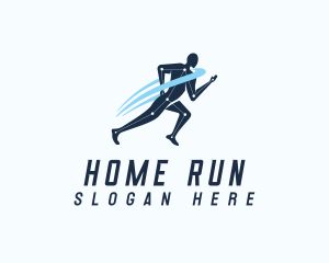 Run Fitness Exercise logo design