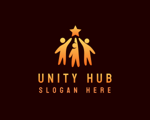 People Unity Foundation logo design