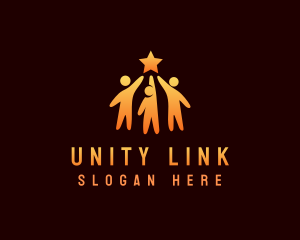 People Unity Foundation logo design