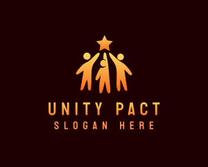 People Unity Foundation logo design