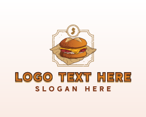 Deep Dish Pizza - New Jersey Taylor Ham logo design