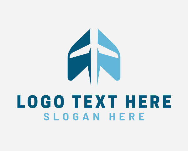 Plane - Arrow Courier Aircraft logo design