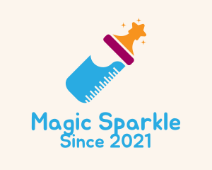 Magic Baby Bottle  logo design