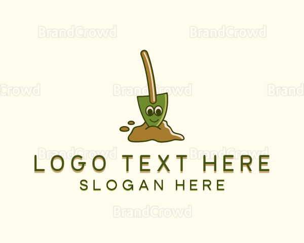 Backyard Garden Shovel Logo