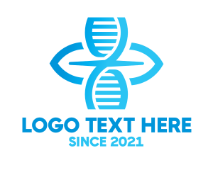 Healing - Blue DNA Genetics logo design