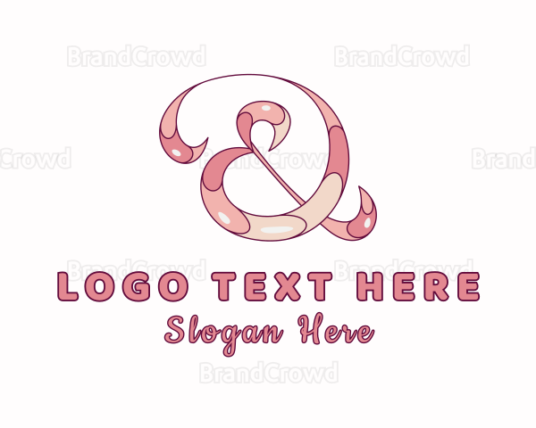 Fashion Ampersand Lettering Logo