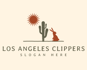 Desert Rabbit Sunset Logo