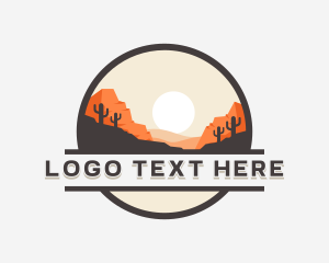 Desert - Travel Adventure Desert logo design