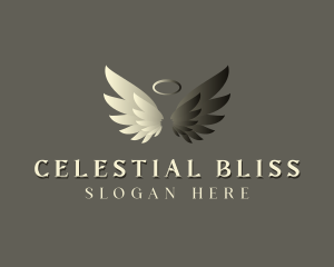 Religious Angel Wings logo design