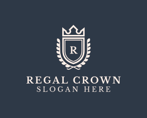 Crown Shield Royalty logo design