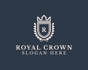 Crown Shield Royalty logo design