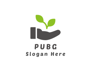 Clean - Hand Eco Plant Grow logo design