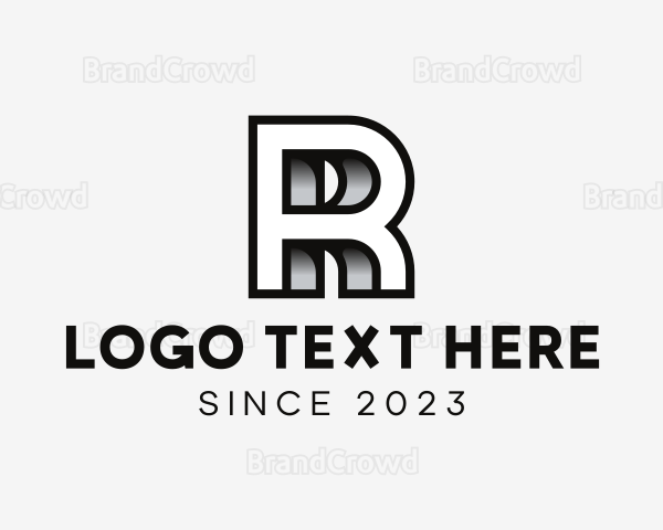 3D Architect Letter R Logo