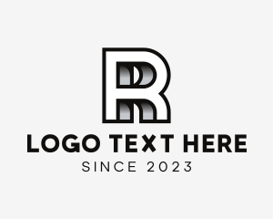 Letter R - 3D Architect Letter R logo design