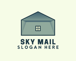 Envelope House Postman logo design