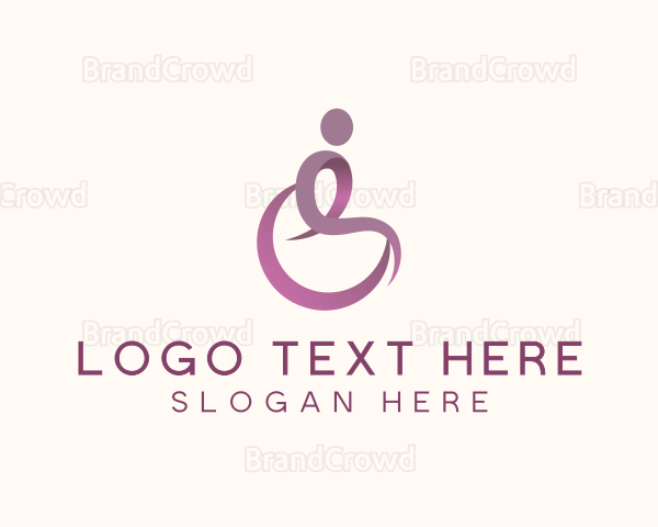 Wheelchair Disability Therapy Logo