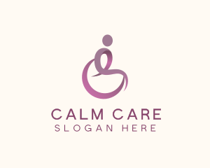 Patient - Wheelchair Disability Therapy logo design