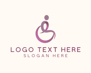 Treatment - Wheelchair Disability Therapy logo design