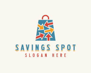 Discount - Arrow Shopping App logo design