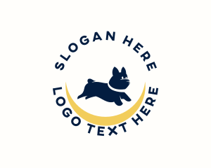 Badge - Cute Pet Dog logo design