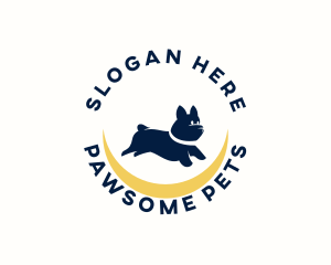 Cute Pet Dog logo design