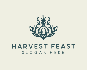 Organic Farm Onion logo design