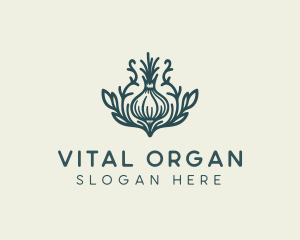 Organic Farm Onion logo design