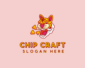 Tiger Snack Chips logo design