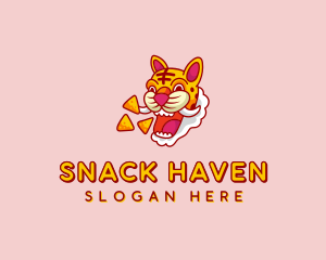 Tiger Snack Chips logo design