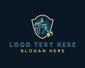 Gym - Dumbbell Training Gym logo design