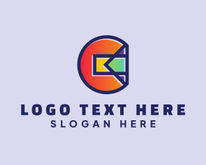Marketing - Geometric Abstract Shapes logo design