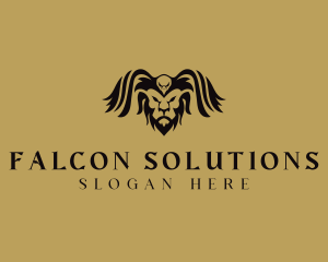 Wild Lion Eagle logo design