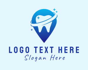 Orthodontist - Dental Tooth Location Pin logo design