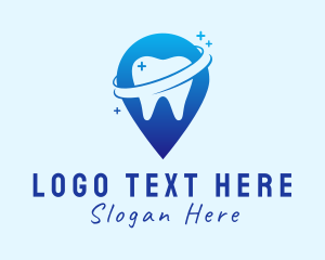 Toothbrush - Dental Tooth Location Pin logo design